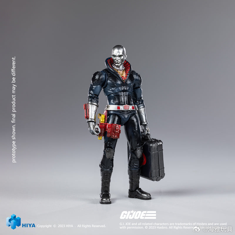 1/18 Scale HIYA 4-Inch G.I.Joe Destro Action Figure - Highly Detailed Collectible Toy for Display & Play | Perfect for G.I.Joe Fans, Toy Collectors and Military Model Enthusiasts