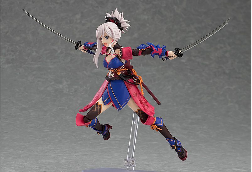 Figma #437 Saber Miyamoto Musashi Fate/Grand Order Action Figure - Anime Collectible for Display & Cosplay