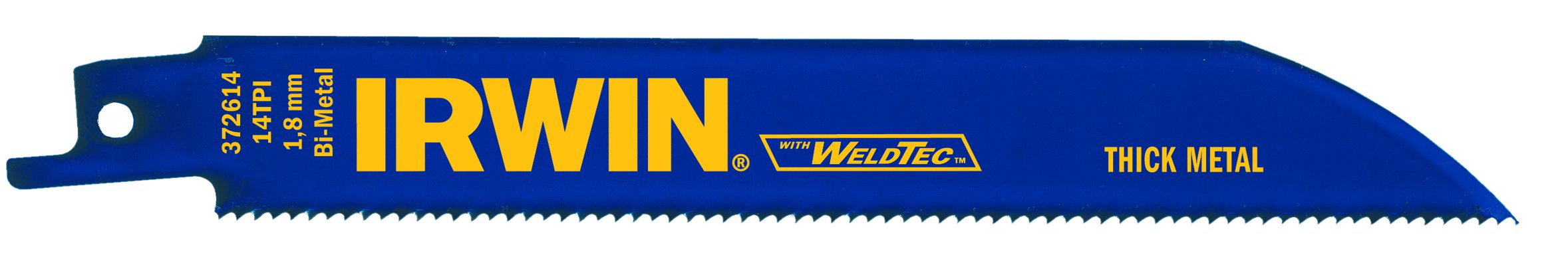 Irwin Sabre Saw Blades 5-Pack - High Performance Metal Cutting Blades (614R) for Woodworking, DIY Projects & Construction Work