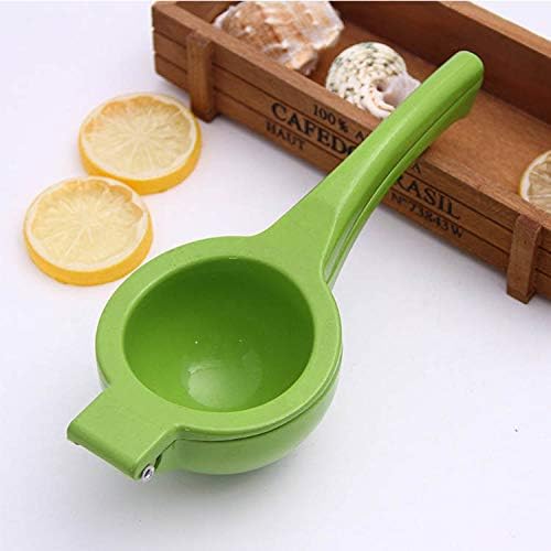 Premium Stainless Steel Manual Citrus Juicer - Handheld Lemon Lime Squeezer for Fresh Juice - Durable Kitchen Tool for Oranges, Grapefruits (Green) - Perfect for Cocktails, Baking & Healthy Drinks