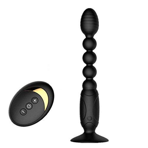WALLER PAA Remote Control Vibrating Anal Beads - Rechargeable Prostate Massager for Men & Women - Couples Adult Sex Toy for Solo Play & Partnered Fun