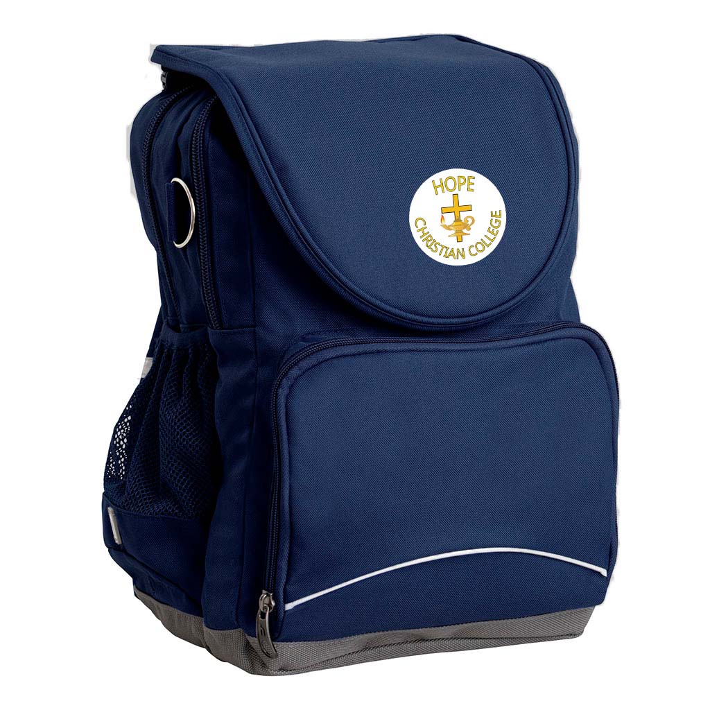 Hope Christian College Ergo Tuff Pack SENIOR 39L Backpack - Durable School Bag for Students, Navy Blue - Perfect for High School, College & Travel Use