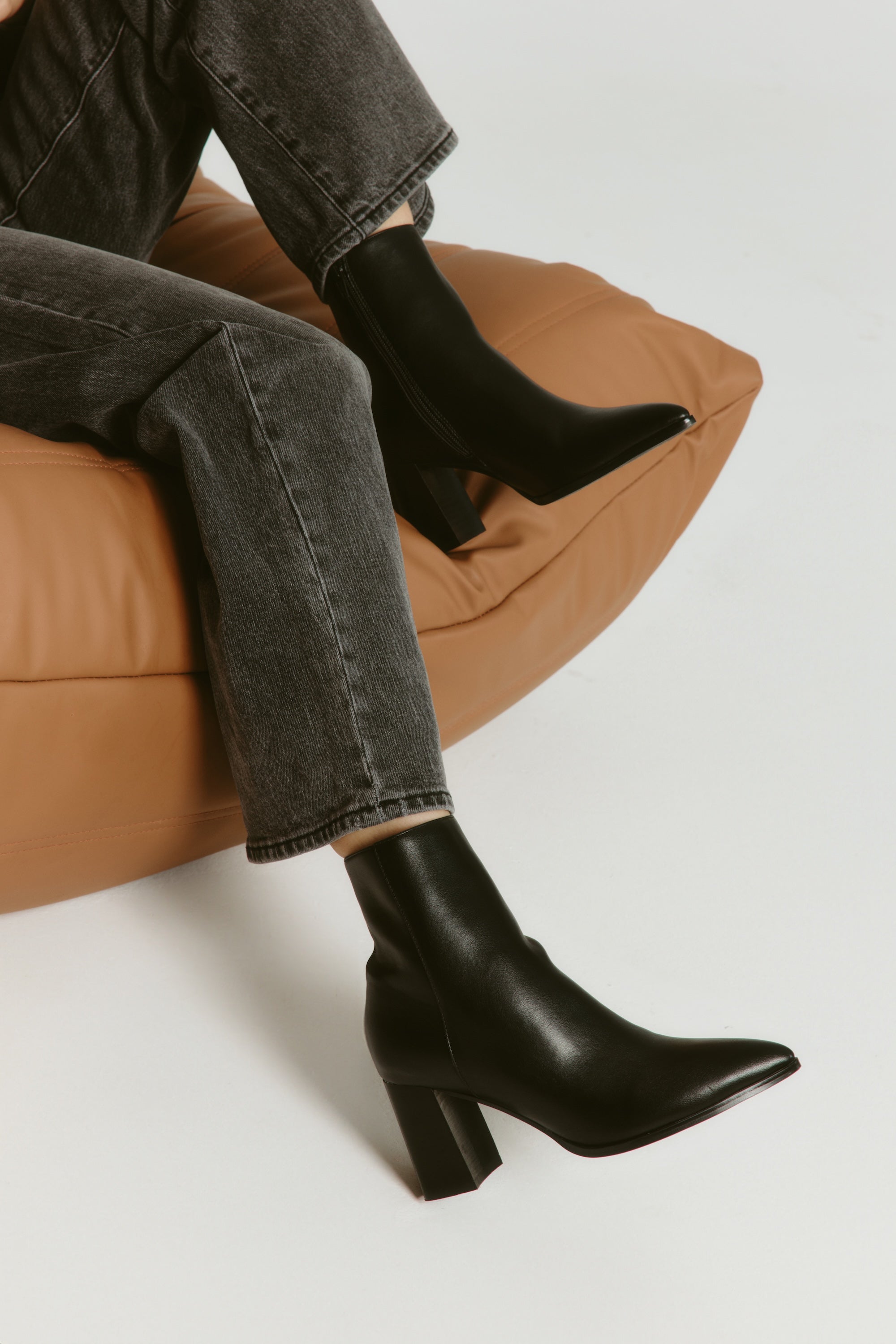 Maxine Women's Black Ankle Boots - Stylish & Comfortable for Fall & Winter Fashion | Perfect for Office, Casual Outfits & Date Nights