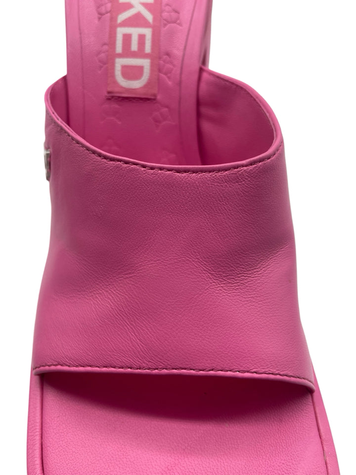 Naked Wolfe Hot Pink Jenna Platform Boots Women's Size 10 | Trendy Chunky Heel Shoes for Women | Perfect for Parties, Night Out & Street Style Fashion