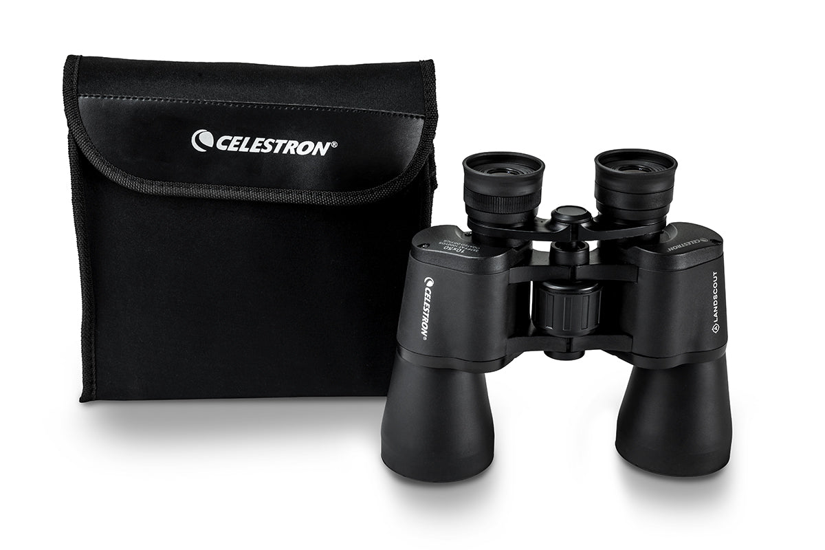 LandScout 10x50mm Porro Prism Binoculars for Adults - High Power Waterproof Hunting & Bird Watching Binoculars - Perfect for Outdoor Adventures, Hiking, Travel and Wildlife Observation