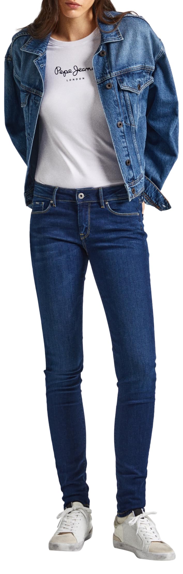Pepe Jeans Soho L30 29 Slim Fit Stretch Denim Jeans for Men - Comfortable & Stylish for Casual Wear, Office and Night Out