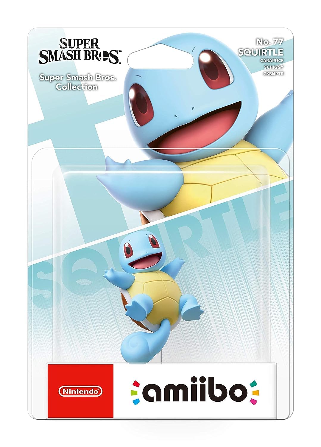 Official Amiibo Squirtle Figure for Nintendo Switch - Compatible with Super Smash Bros Ultimate & Animal Crossing - Perfect for Gaming Collectors & Nintendo Fans
