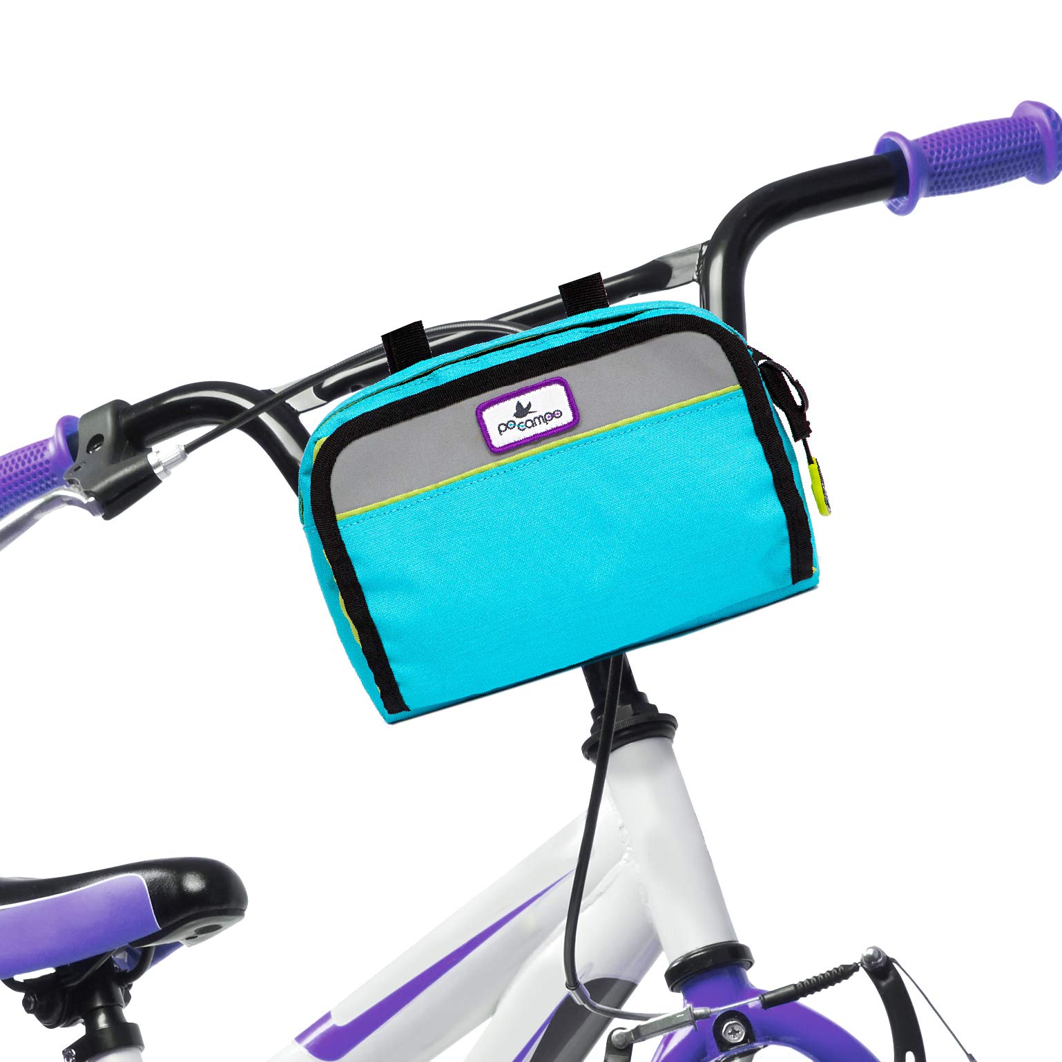 Po Campo Kids Bicycle Bag - Waterproof Front Frame Handlebar Bag for Boys & Girls | Convertible to Crossbody Bag | Perfect for School, Commuting & Outdoor Adventures