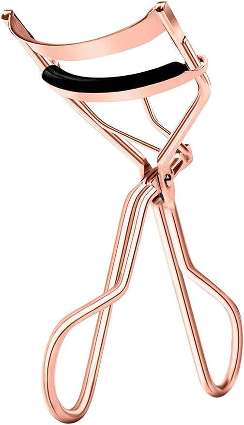 FRAVA Rose Gold Eyelash Curper Set - Stainless Steel, No Pinching or Pulling, Instant Curled Lashes for Dramatic Look | Perfect for Daily Makeup, Salon Use, and Travel Beauty Essentials