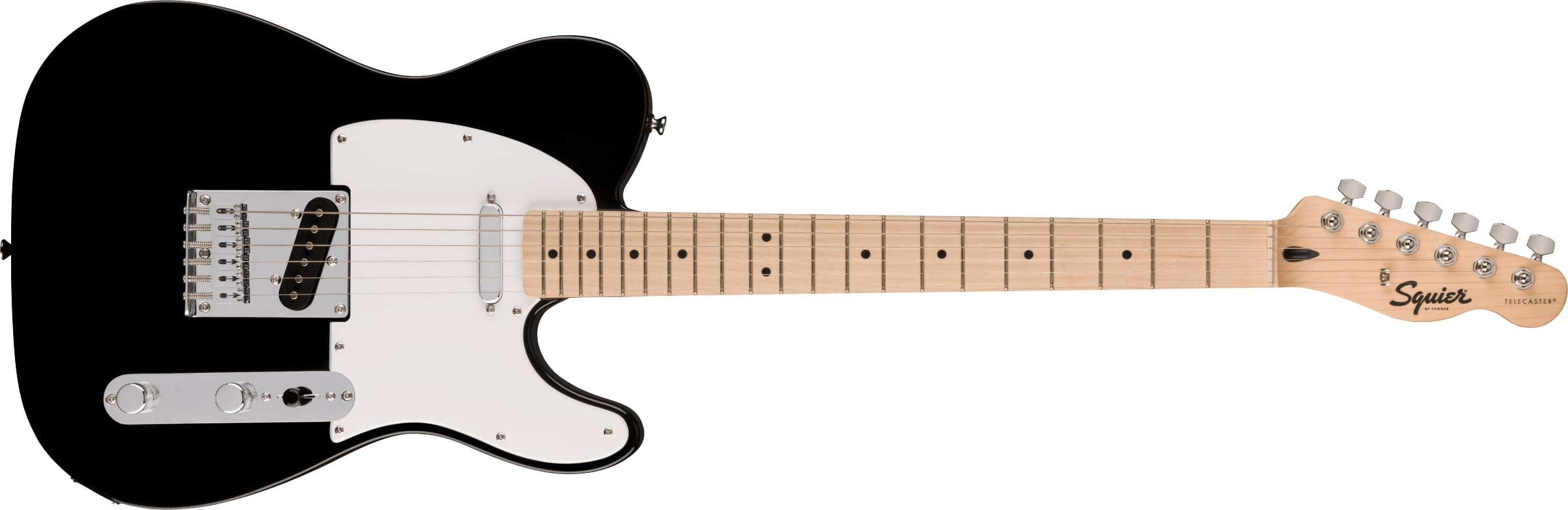 Squier 6 String Solid-Body Electric Guitar for Beginners - Right-Handed, Black (0373452506) | Perfect for Rock, Blues & Practice Sessions