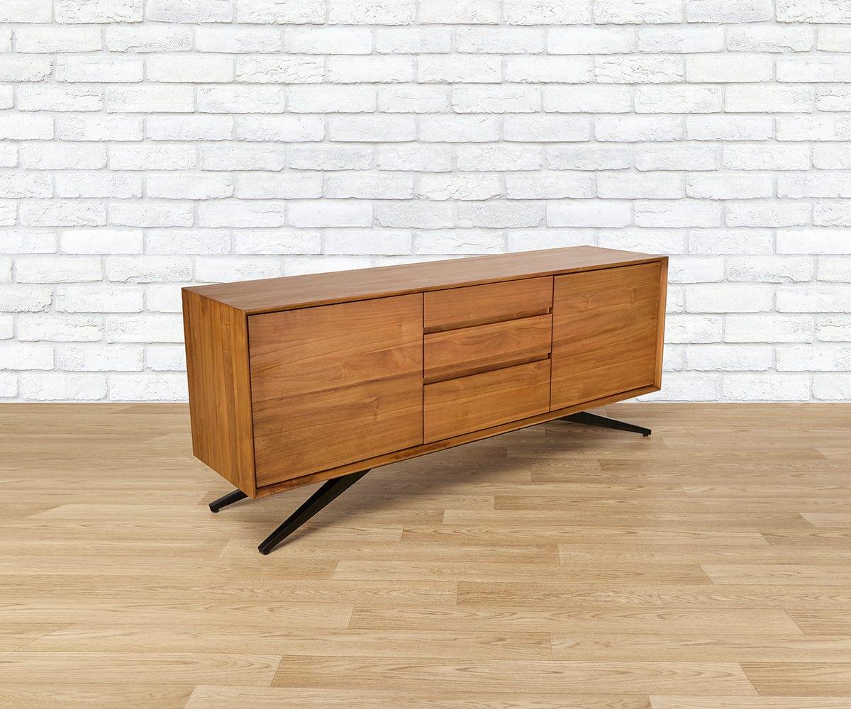 Modern Mazi Sideboard Buffet Cabinet - Stylish Storage for Dining Room, Living Room & Entryway - Perfect for Organizing Dishes, Linens & Home Decor