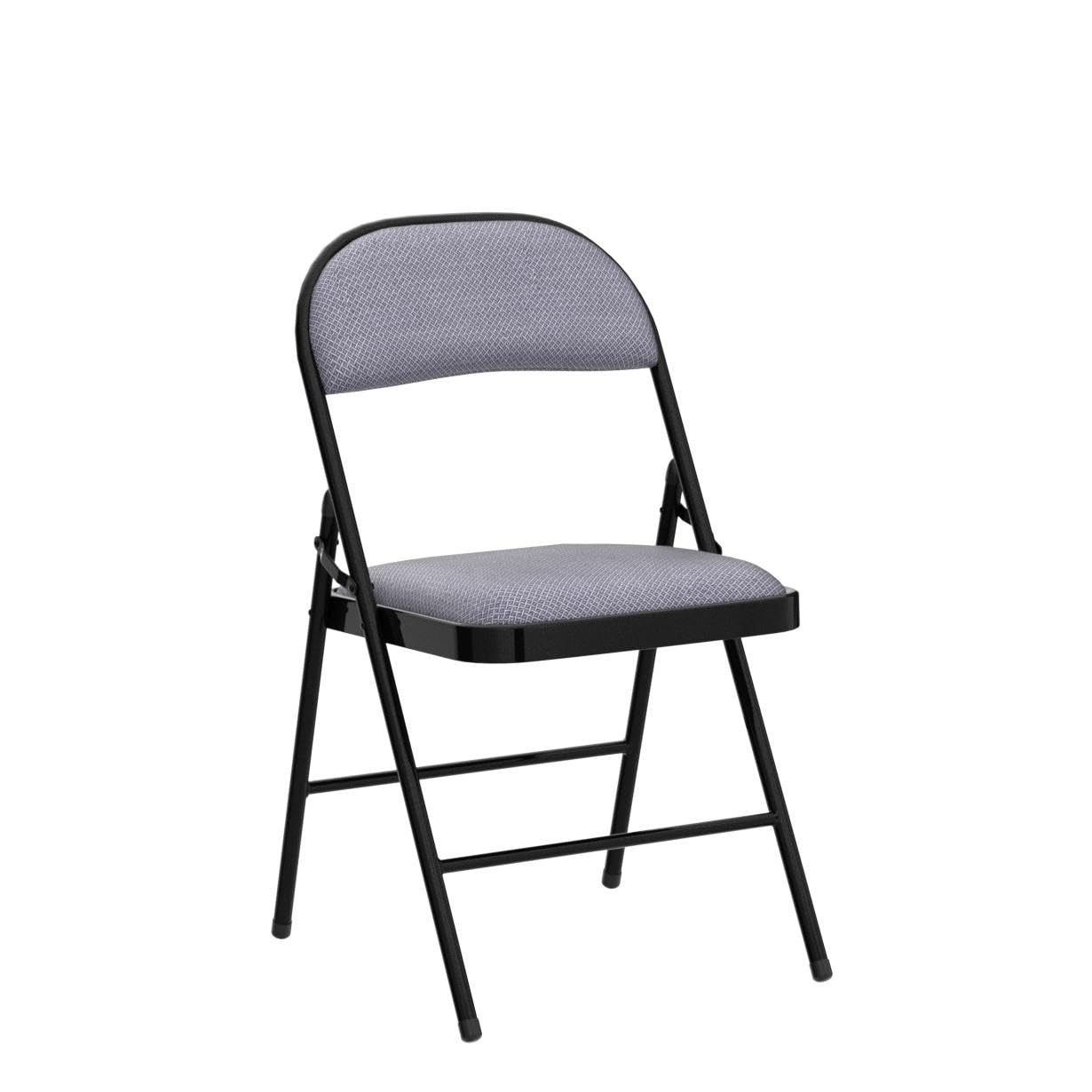 4-Pack Folding Chairs with Padded Seat & Back - Portable Metal Frame Chairs for Home, Office, Camping, Picnics & Outdoor Events
