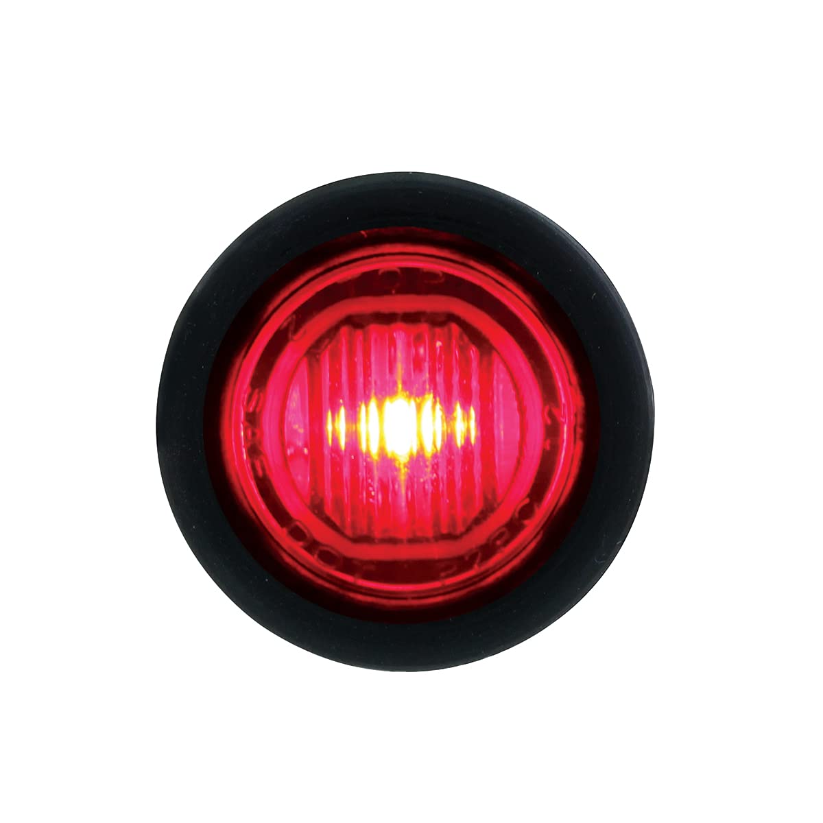 United Pacific 1 SMD LED Mini Clearance Marker Light with Rubber Grommet - Red LED & Red Lens, 3/4 Inch, 36844 - Perfect for Trucks, Trailers, and Off-Road Vehicles