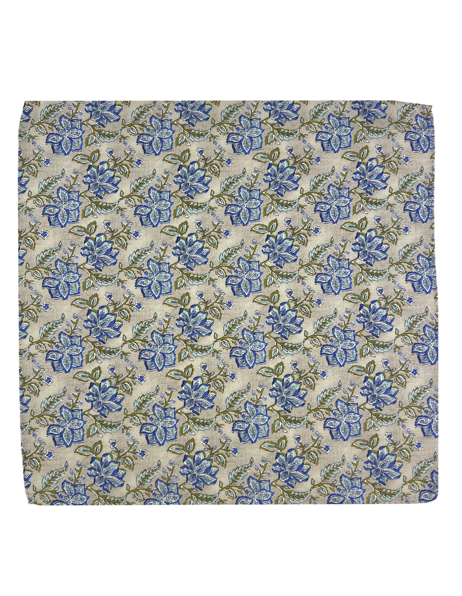 DÉCLIC Florence Floral Hanky Sand - Elegant Vintage Handkerchief for Women, Perfect for Weddings, Tea Parties & Special Occasions