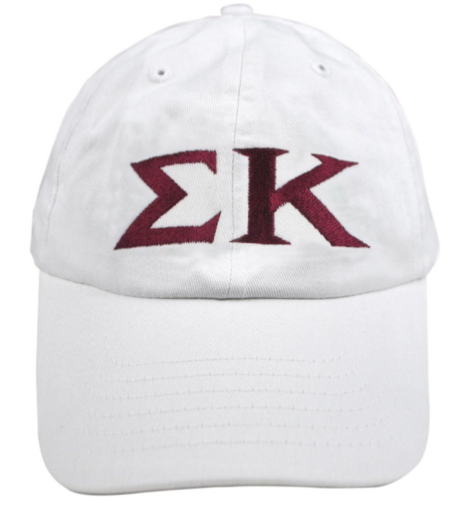 Sigma Kappa Greek Letter Embroidered Baseball Cap - Stylish Sorority Hat for College Events, Tailgates & Greek Life Accessories