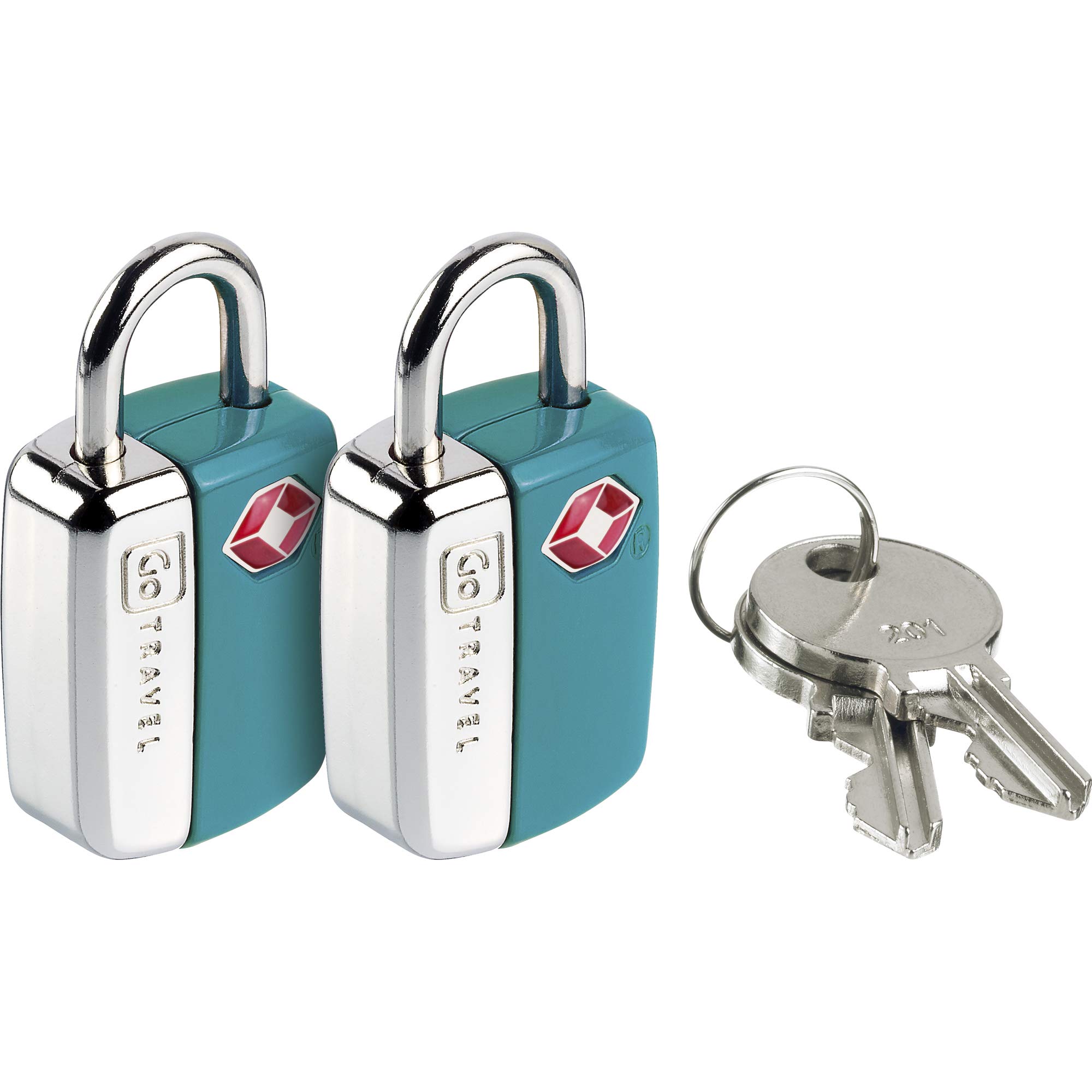 TSA Approved Luggage Locks (2-Pack) - Secure Travel Suitcase Locks with 2 Keys per Lock - TSA Key Padlocks for Airports, Cruise Ships & Backpacking - Essential Travel Accessories