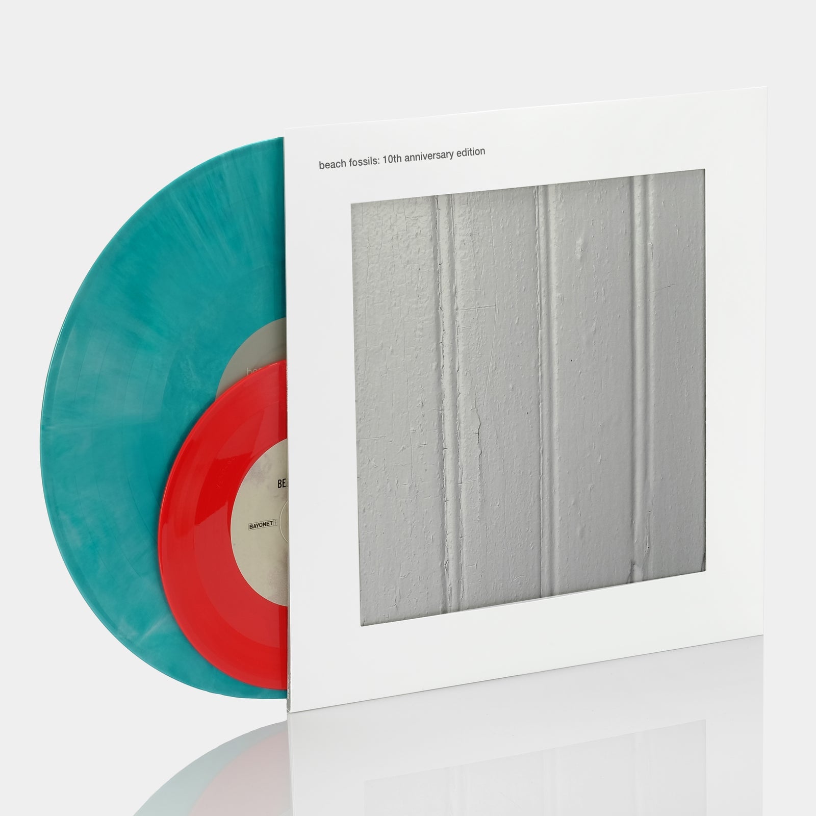Beach Fossils 10th Anniversary Edition Seafoam Swirl LP Vinyl Record + Red 7