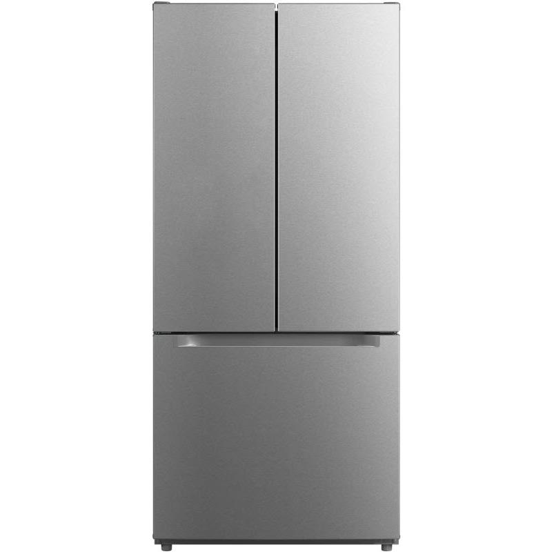AVIVA 18.4 cu. ft. Freestanding French Door Refrigerator with LED Lighting - Energy Efficient 3-Door Fridge for Kitchen, Home, Office | Perfect for Large Families & Entertaining