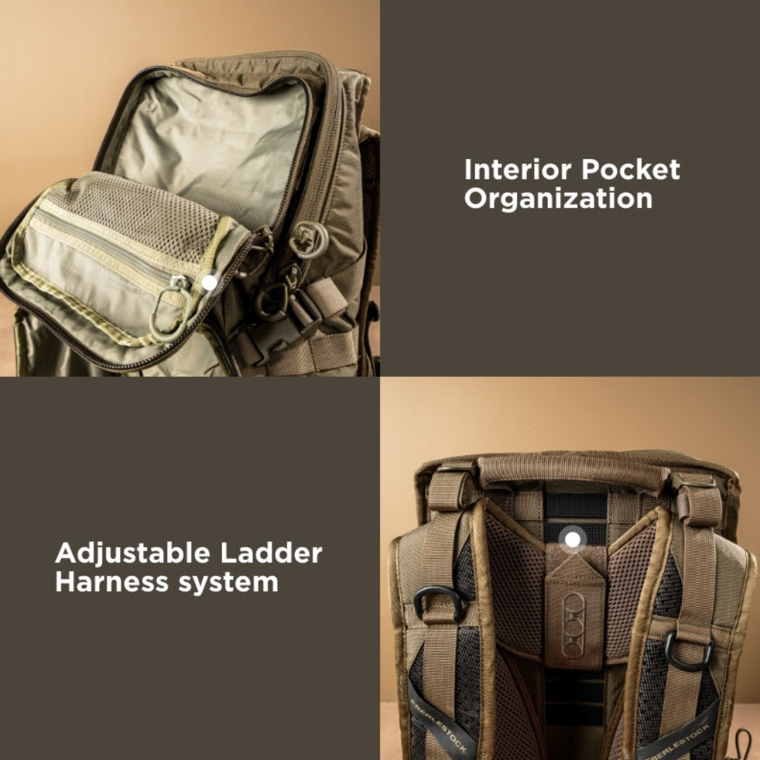 Eberlestock HiSpeed II Lightweight Ergonomic Backpack - 3 Day High Mobility Tactical Pack for Hiking, Hunting & Outdoor Adventures