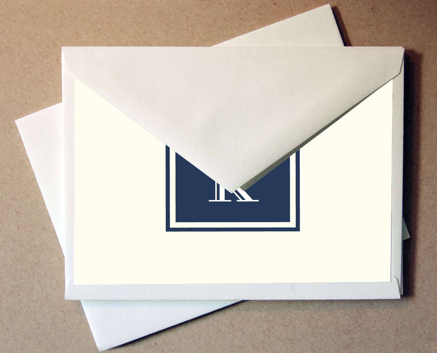 Personalized Monogram Stationery Note Cards - Custom Thank You Cards for Women & Men (Letter K) - Perfect for Weddings, Birthdays & Corporate Gifting