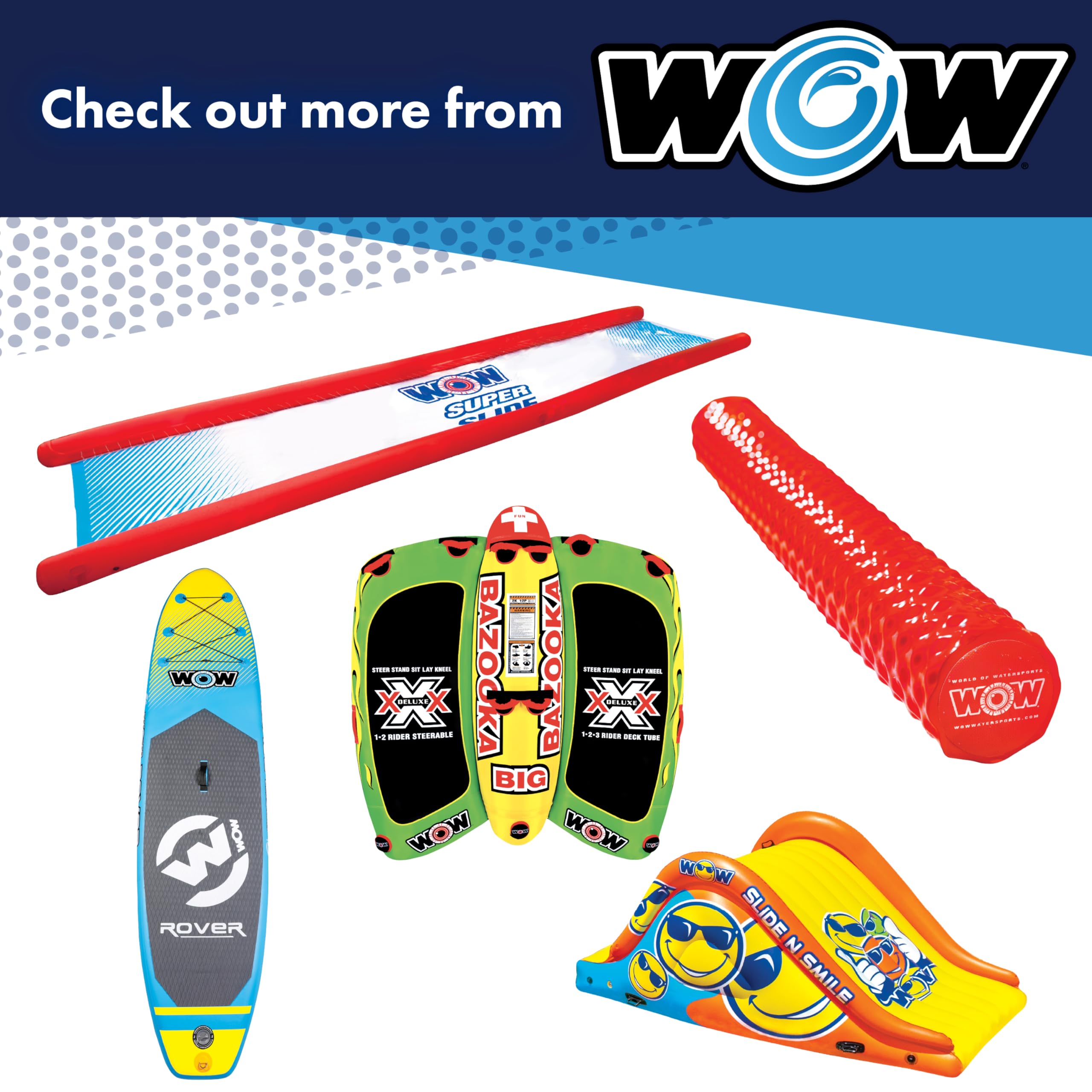 WOW Sports Big Kauna Inflatable 2-Person Pool Waterslide for Inground Pools - Giant Backyard Water Slide with Sprinkler for Kids & Adults - Perfect for Summer Parties, Family Gatherings & Outdoor Water Fun