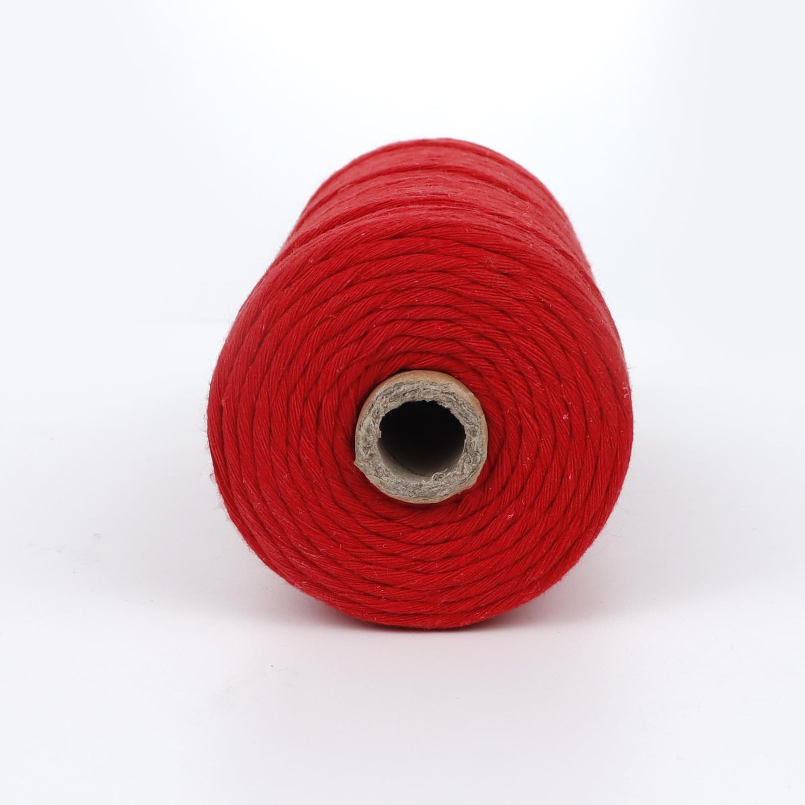 3mm Single Strand Macrame Cord 220 Yards - Natural Cotton Rope for Wall Hangings, Plant Hangers, DIY Crafts & Home Decor | Perfect for Bohemian Style, Macrame Projects & Handmade Gifts