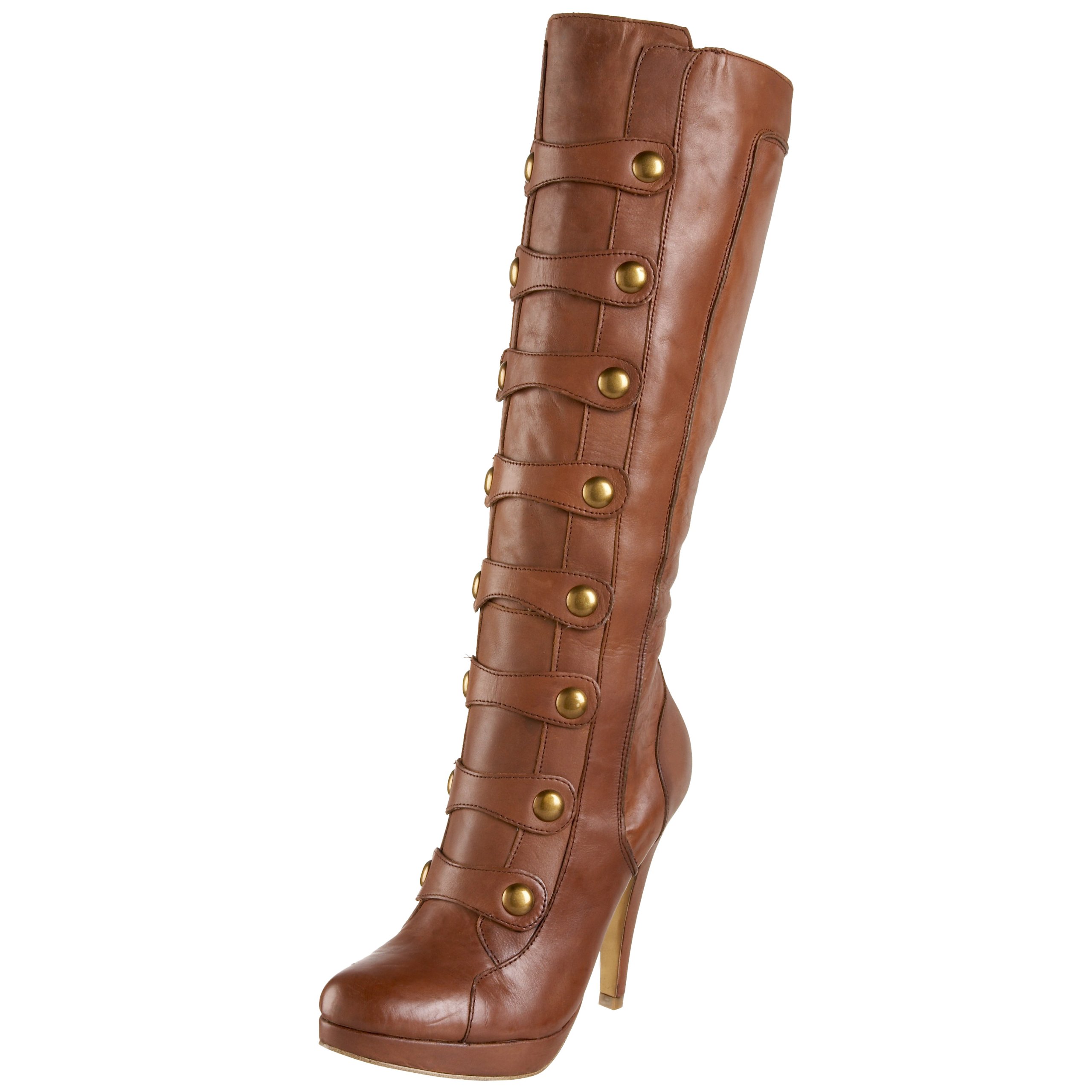 ZigiGirl Women's Fashion Spider Print Knee High Boots - Stylish Gothic Punk Booties for Halloween, Cosplay & Night Out