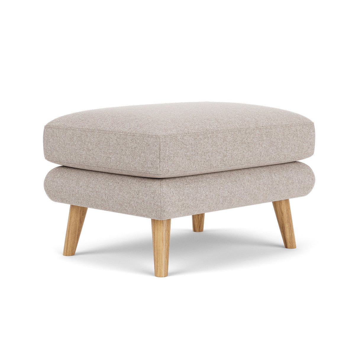 George Fabric Ottoman - Stylish and Comfortable Footrest, Storage Bench for Living Room, Bedroom, or Office - Perfect for Relaxing, Extra Seating & Home Organization