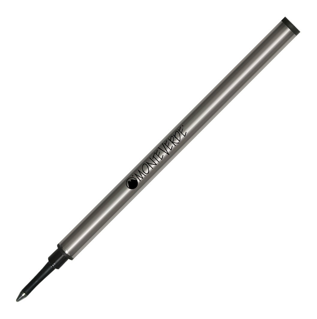 Monteverde Ceramic Rollerball Refill - Fine Point Black Ink (50 Pack) - Compatible with Most Capped Rollerball Pens - Perfect for Office, School & Everyday Writing (Model W224BK)