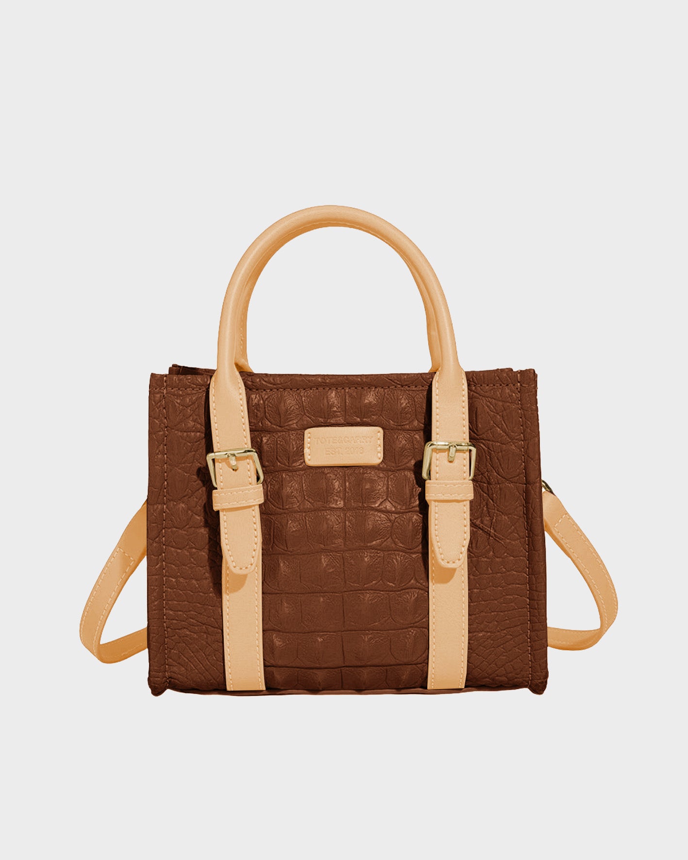 Apollo 2 Mini Tote Bag for Women - Lightweight Beige Crossbody Shoulder Bag - Perfect for Work, Travel & Everyday Use