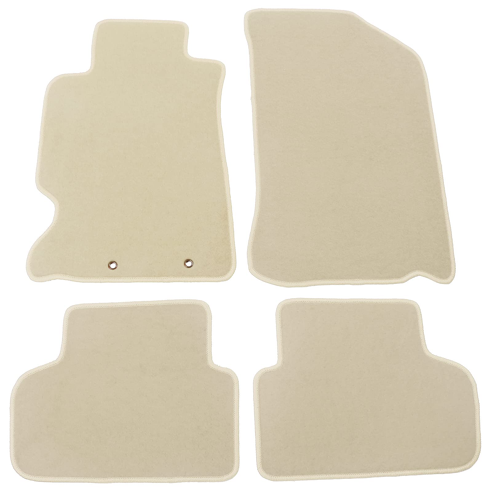 FREEMOTOR802® Custom Fit Nylon Car Floor Mats for 2002-2006 Acura RSX - 4-Piece Non-Slip Beige Interior Accessories | Perfect for Daily Driving & Road Trips