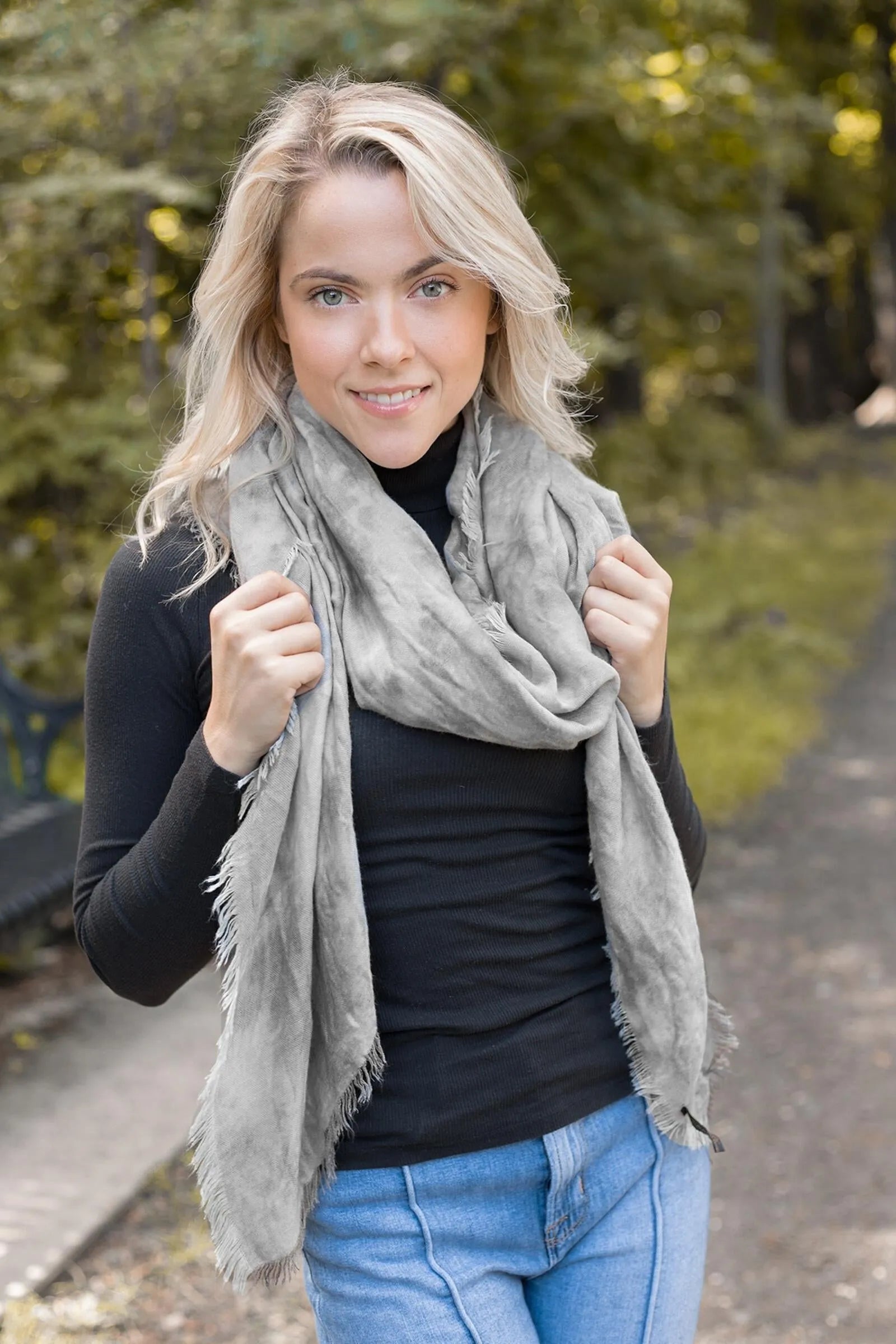 Talise Watercolor Scarf - Lightweight Floral Print Fashion Scarf for Women - Perfect for Spring Outfits, Beach Cover-ups & Gift Giving