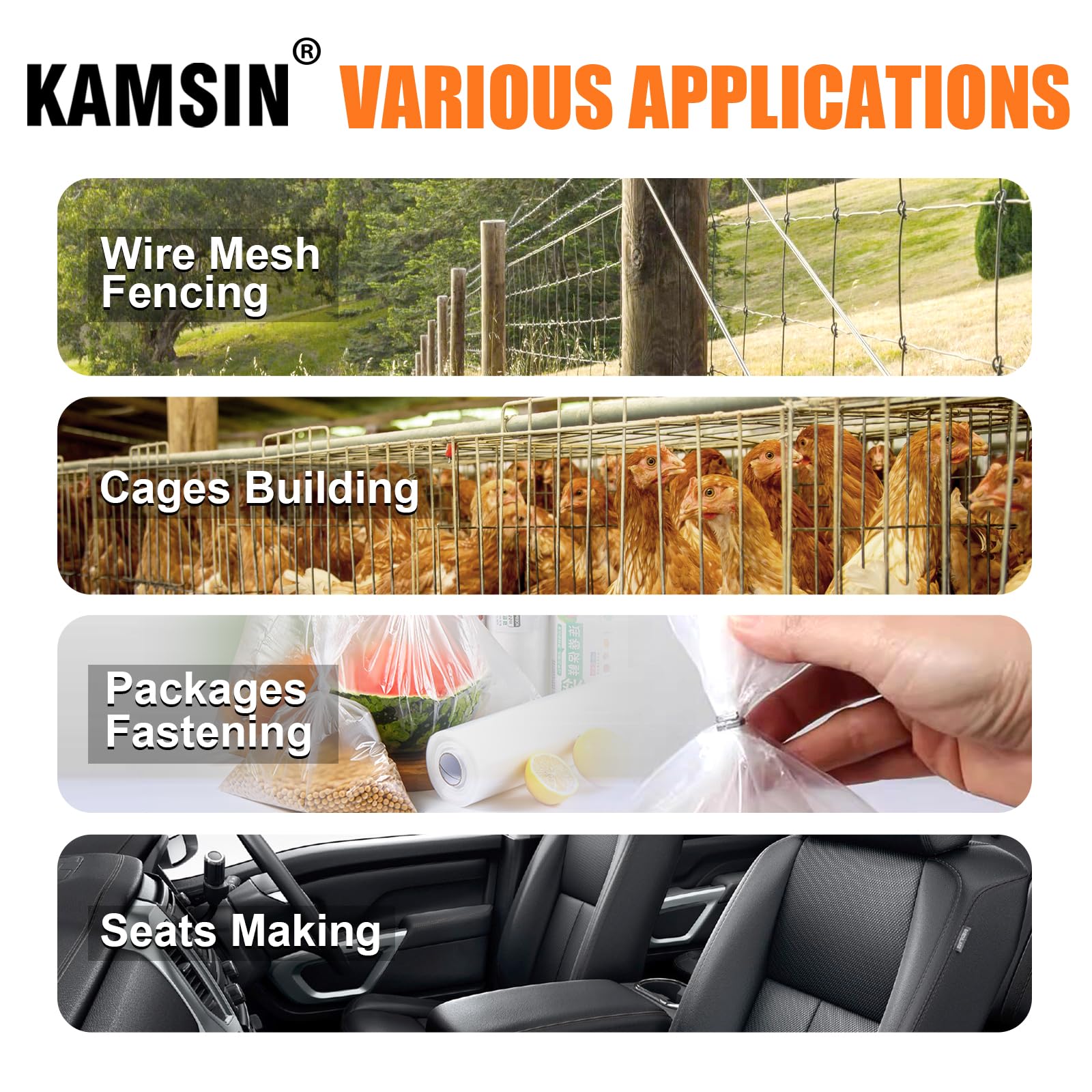**K-SC760 16 Gauge Pneumatic Hog Ring Gun Kit – 1/2-Inch Crown Air-Powered Hog Ring Plier with 3.0-4.8mm Closure Diameter – Heavy-Duty C Ring Gun for Spring Mattress, Fencing, Wire Cages, Car Seat & Upholstery – Ideal for DIY, Industrial, and Agricultural Use**