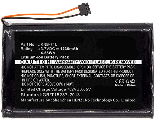 Synergy Digital 2-Way Radio Battery - High Capacity 1230mAh Li-ion Replacement for Kenwood PKT-03K & KNB-71L - Perfect for Business, Security, and Outdoor Communication