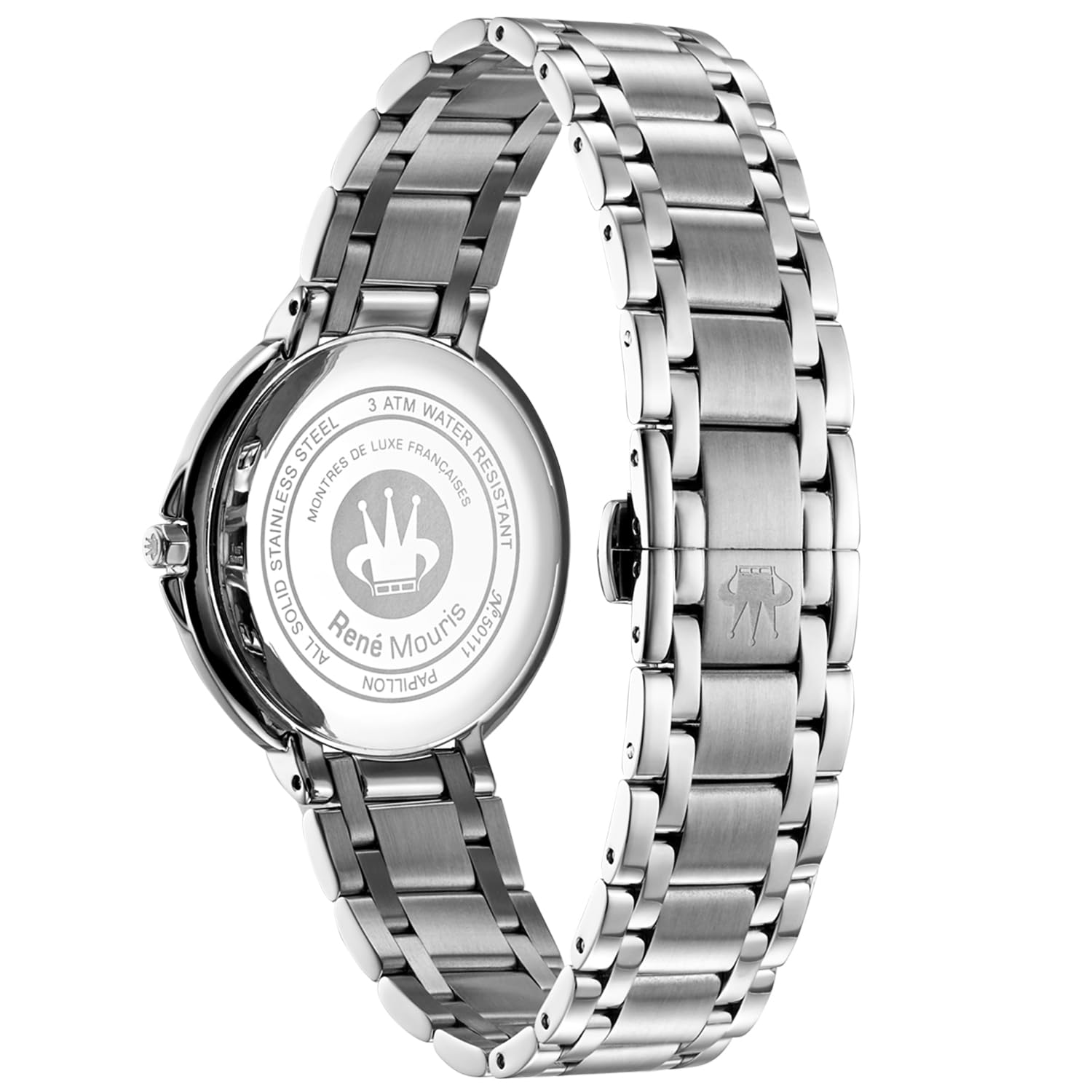René Mouris Papillon Women's Luxury Watch - 36mm 316L Stainless Steel Case, Sapphire-Coated Crystal, 50M Waterproof - Elegant Dress Watch for Business, Parties & Special Occasions