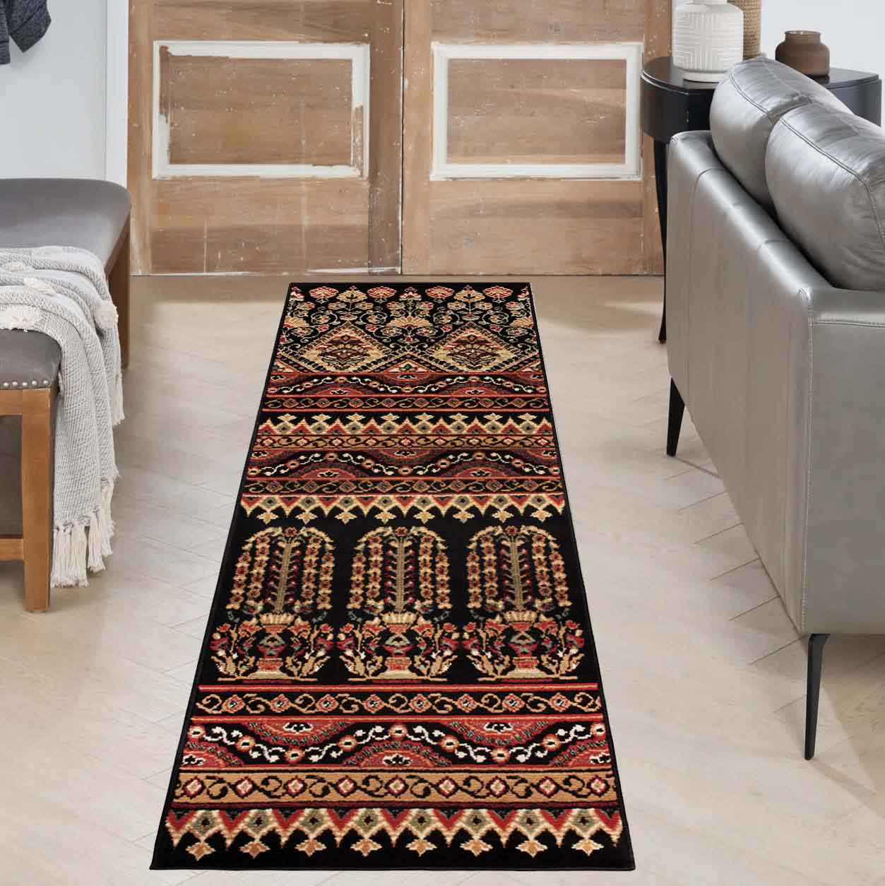 Adorable Abstract Floral Indoor Area Rug - Soft Non-Slip Living Room Carpet for Bedroom, Nursery & Home Decor | Boho Chic Design