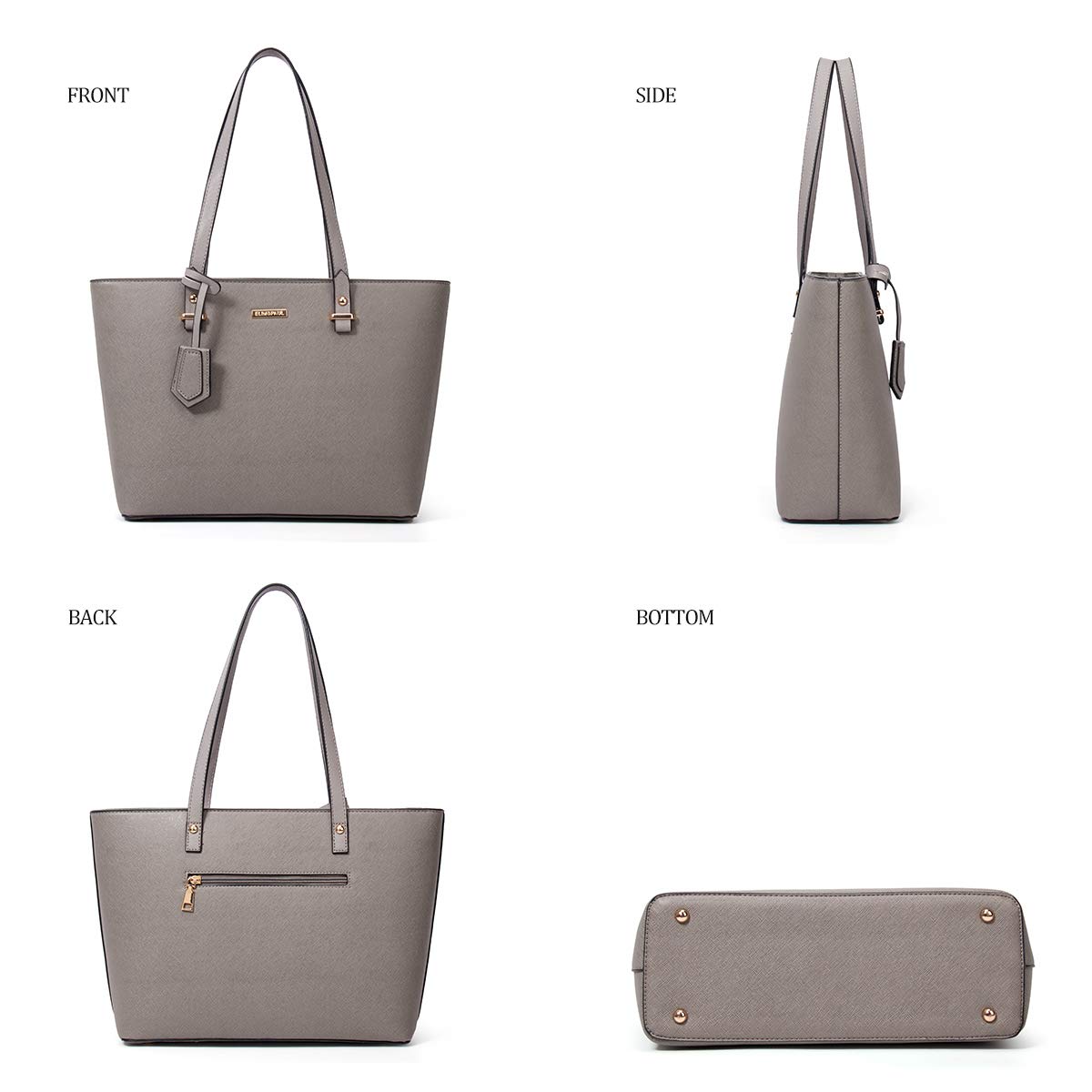 Stylish YTL Women's PU Leather Handbags Set - Large Shoulder & Crossbody Bags (4-Piece) for Girls & Women | Perfect for Work, Travel, Shopping & Daily Use