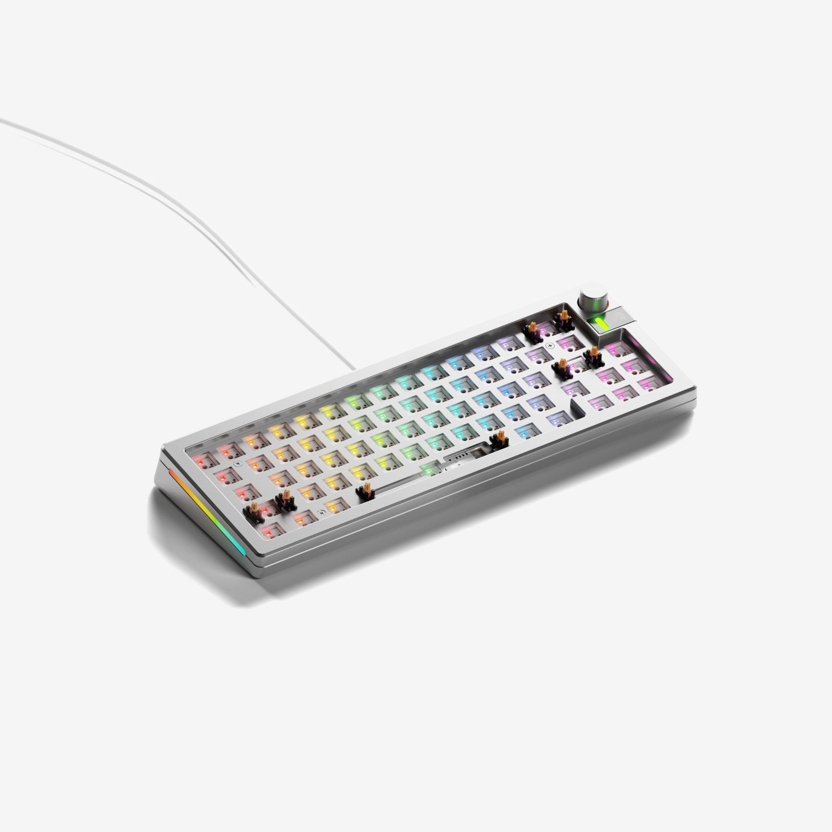 GMMK 3 PRO 60% Hot-Swappable Mechanical Gaming Keyboard Barebones Kit - Compact RGB Backlit for PC/Mac, Perfect for Esports & Typing Enthusiasts