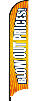 Feather Flag Banner - High Quality Custom Printed Outdoor Advertising Flags for Events, Sales & Grand Openings - Durable & Eye-Catching (Flag Only) - Perfect for Business Promotions, Car Dealerships & Street Marketing