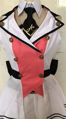 Kizuna AI Cosplay Costume - Sweet Anime Uniform Dress with Stockings for Women | Perfect for YouTube, Conventions & Halloween Cosplay