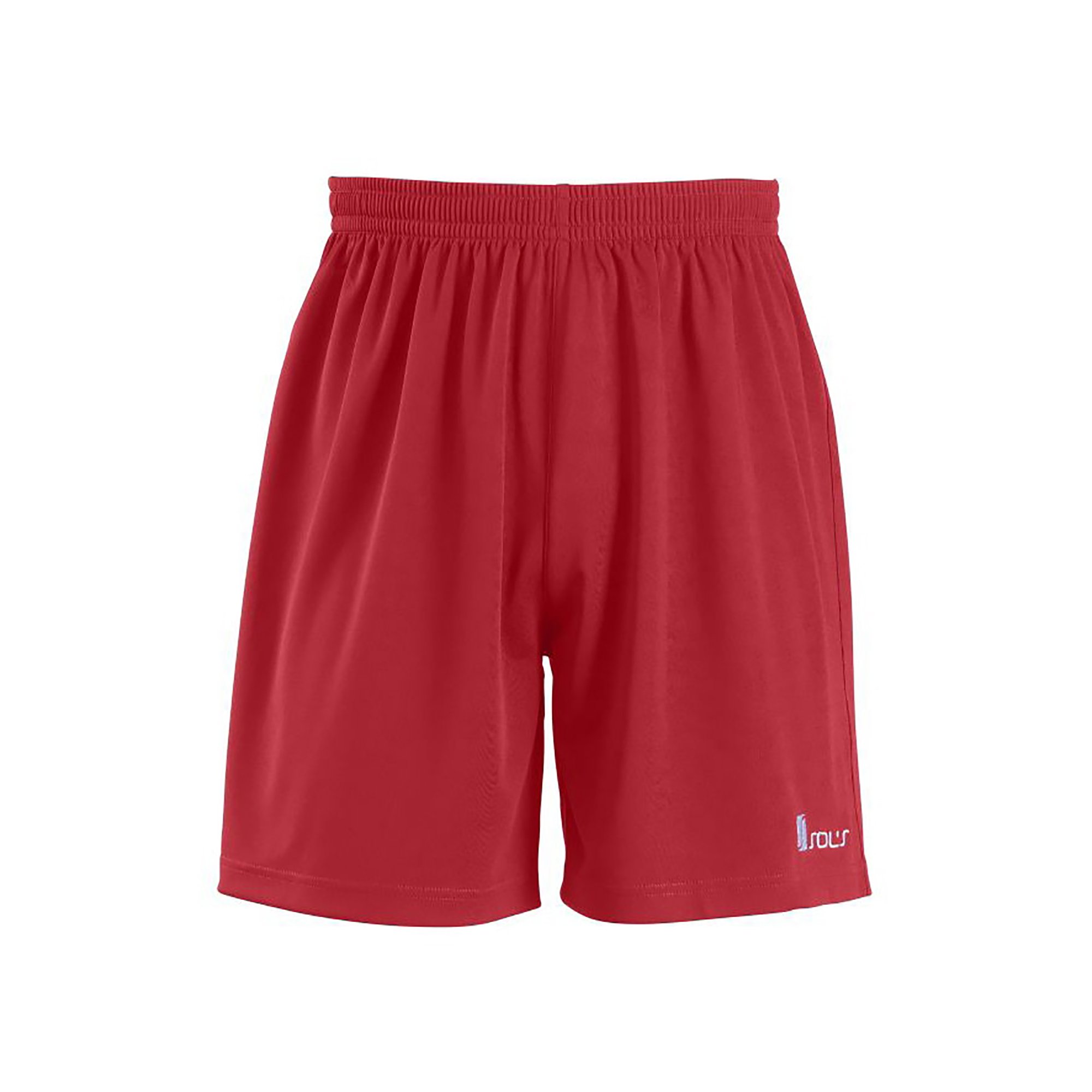 SOLS Kids' Big Boys San Siro Football Shorts - Athletic Sport Shorts for Boys Age 6-8 Years (Red) - Perfect for Soccer Practice, Gym Wear & Casual Summer Outfits