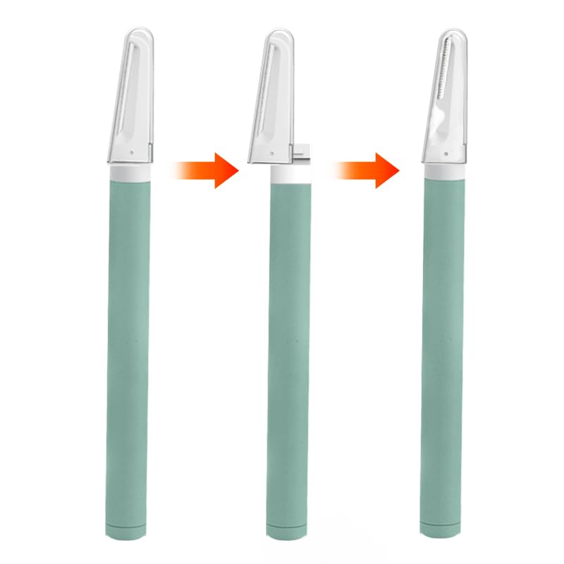 Women's Eyebrows Razor & Facial Hair Remover - 4Pcs Precision Eyebrow Shaper & Peach Fuzz Trimmer for Smooth Skin - Perfect for Eyebrow Shaping, Facial Hair Removal & At-Home Grooming