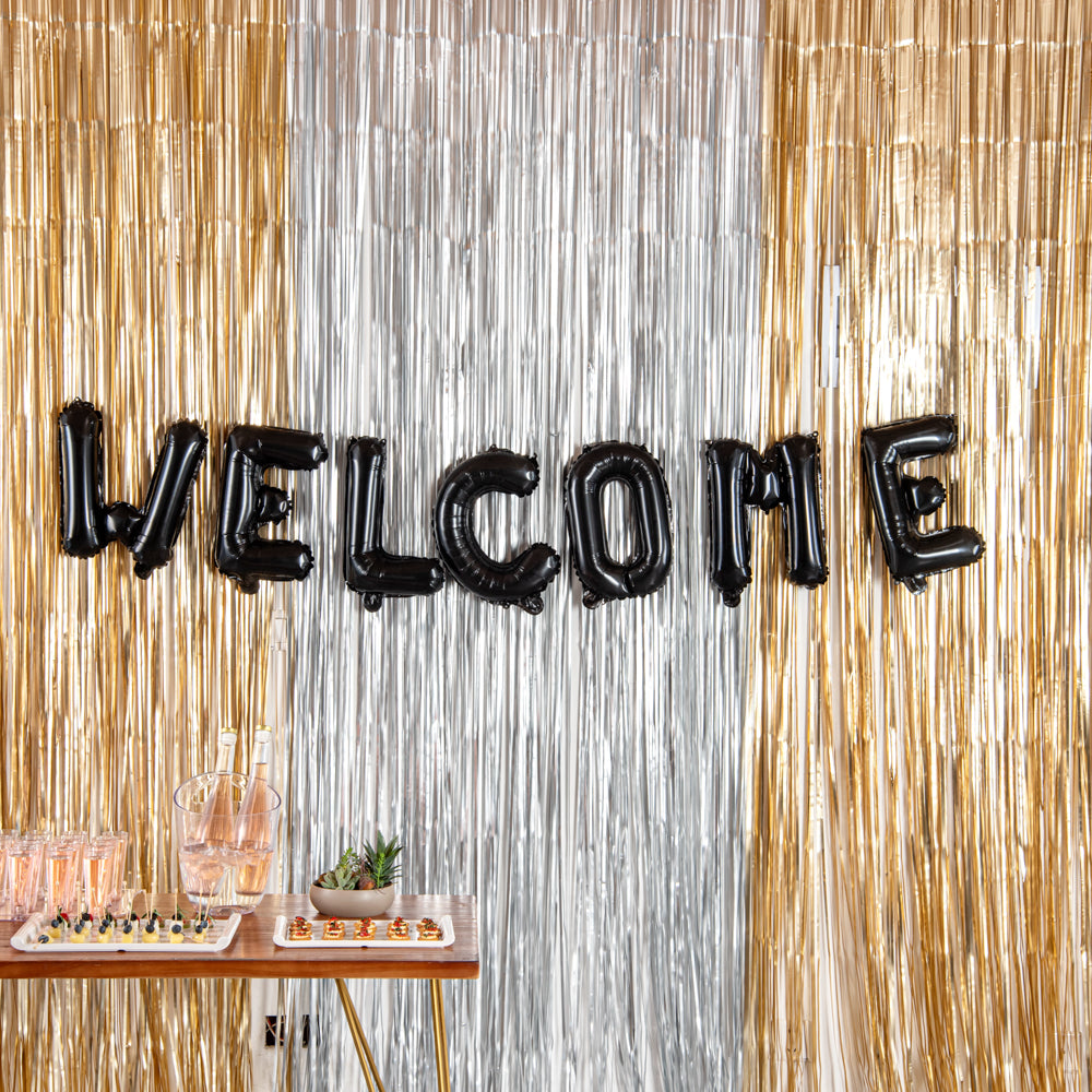 Balloonify Black Mylar Letter E Balloon - 16 Inch Large Foil Alphabet Balloon (1 Count) - Perfect for Birthday Parties, Graduations & Baby Showers