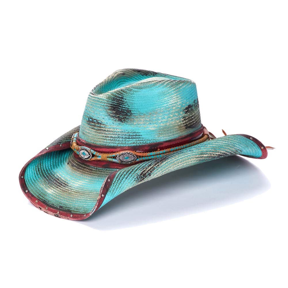 Stampede ONE Western Hat for Women - Blue Cowboy Hat for Outdoor & Rodeo