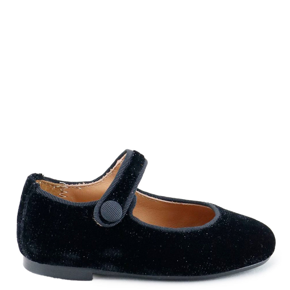 Black Sparkle Velvet Mary Jane Shoes for Women - Elegant Comfort & Style - Perfect for Weddings, Parties & Special Occasions