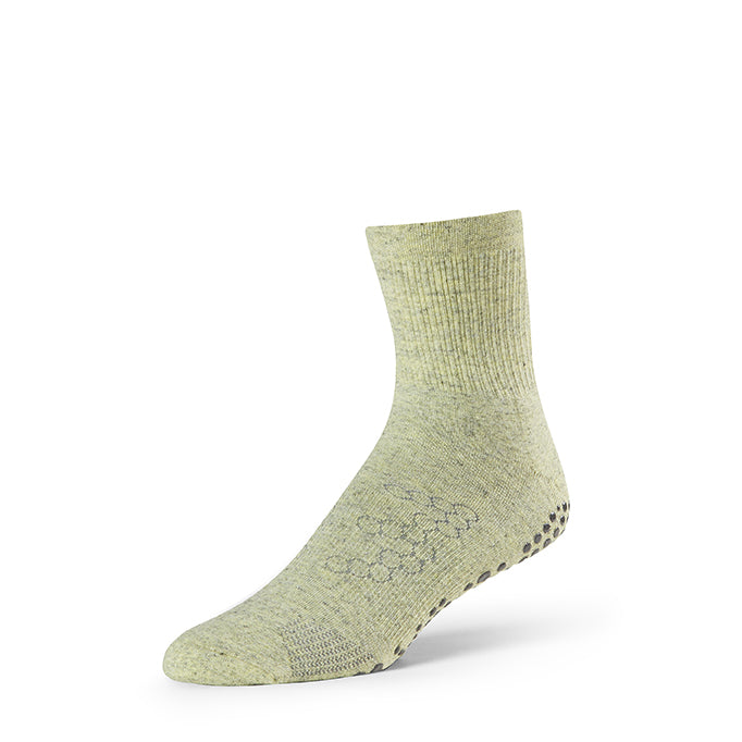 Non-Slip Crew Grip Socks for Women & Men - Anti-Skid Yoga, Pilates, Barre Workout Socks with Arch Support - Perfect for Dance, Gym, Hospital & Home Use