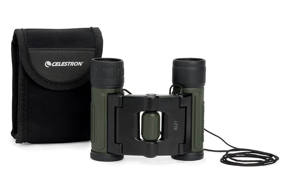 Celestron Elements 8x21mm Compact Roof Prism Binoculars - Lightweight & Waterproof for Bird Watching, Hiking, and Travel