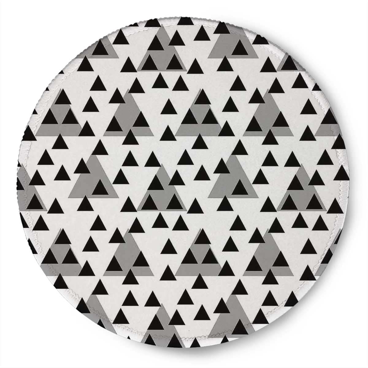 Premium Small Mouse Pad for Laptop & Wireless Mouse - Non-Slip Rubber Base, Waterproof, 7.9x7.9x0.12 Inches - Perfect for Home Office, Gaming & Travel Accessories (1PC, Primitive Triangles Design)