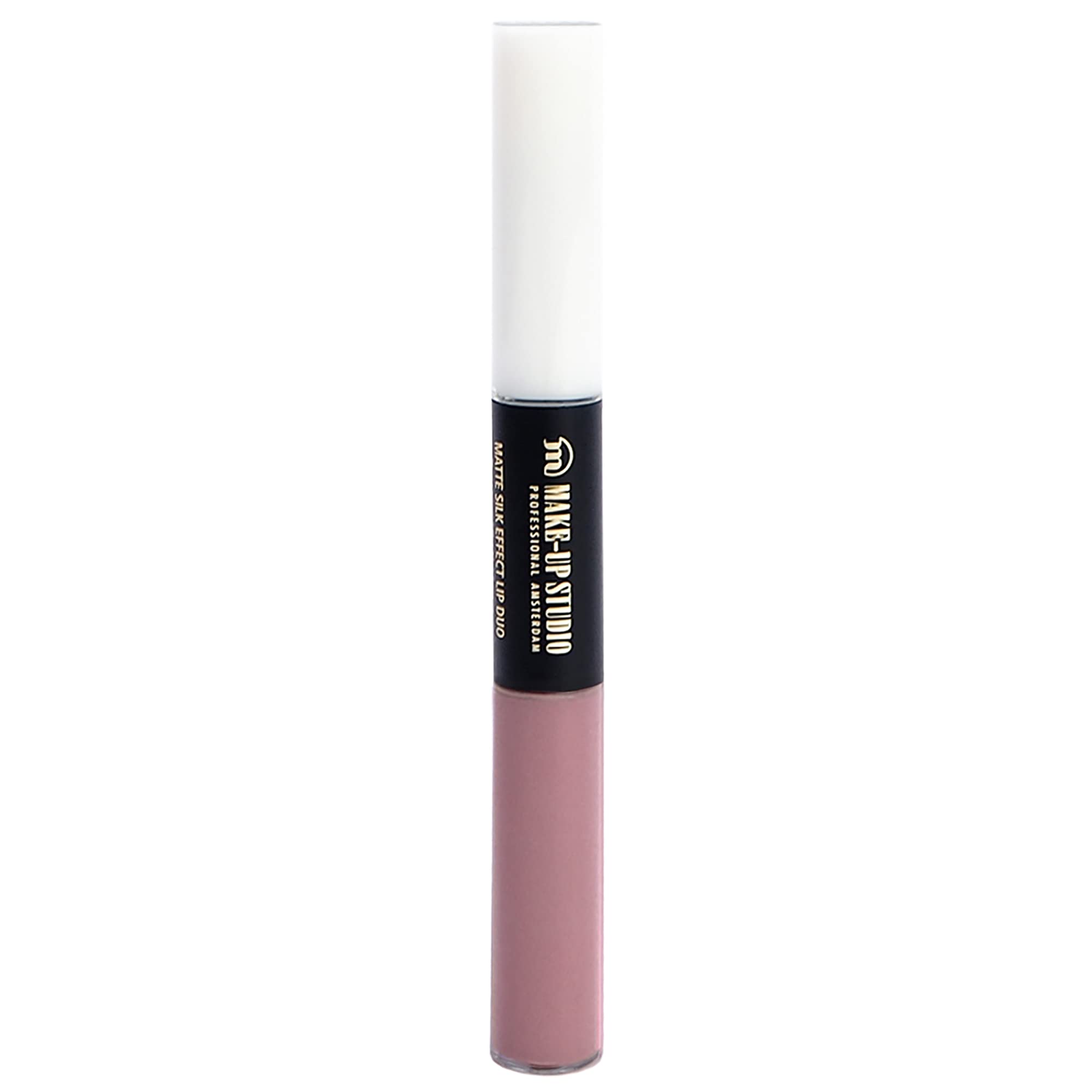 Matte Silk Effect Lip Duo - Blushing Nude Long-Lasting Liquid Lipstick Set (0.2 oz) | Makeup Studio for Women | Perfect for Date Night & Everyday Wear