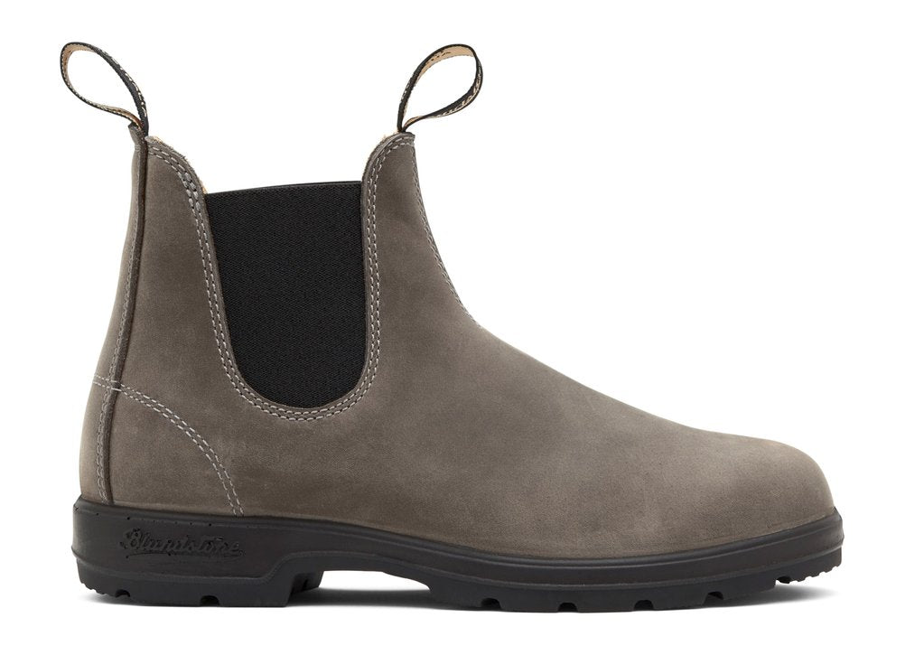Blundstone 1469 Classic Chelsea Boots - Steel Grey Leather Work Boots for Men & Women | Durable & Comfortable for Outdoor, Work & Casual Wear